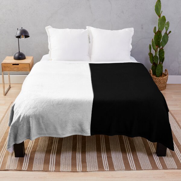 Item preview, Black and White Minimal Vertical Half Solid Color designed and sold by All-Black-White.
