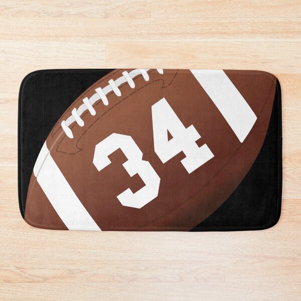 Item preview, American football ball number 34, thirty four designed and sold by TheCultStuff.