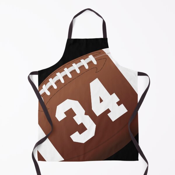 Item preview, American football ball number 34, thirty four designed and sold by TheCultStuff.