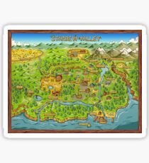Stardew Valley Map Sticker