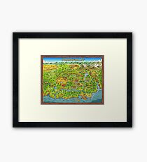 Stardew Valley Map Framed Print