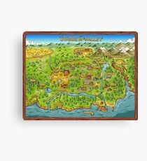 Stardew Valley Karte Leinwanddruck