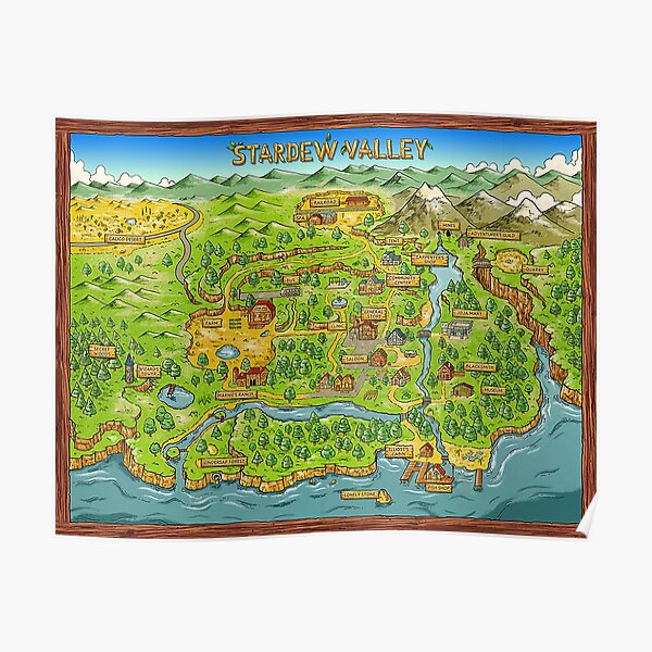 Stardew Valley Map Poster