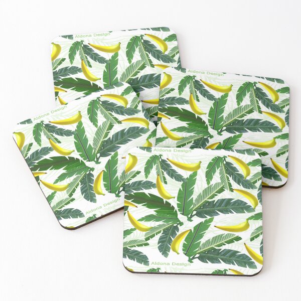 Item preview, Banana & leaf pattern  designed and sold by aldona.