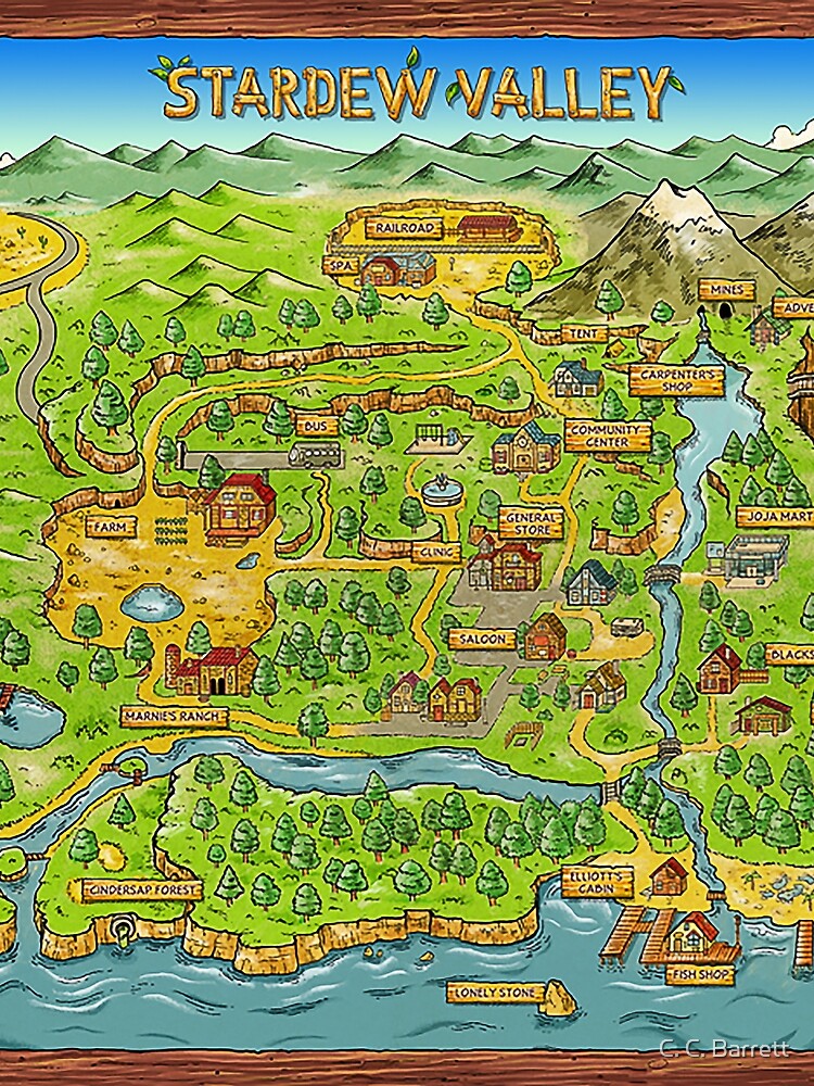 Карта stardew valley с названиями - 80 фото