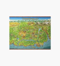 Stardew Valley Map Art Board Print