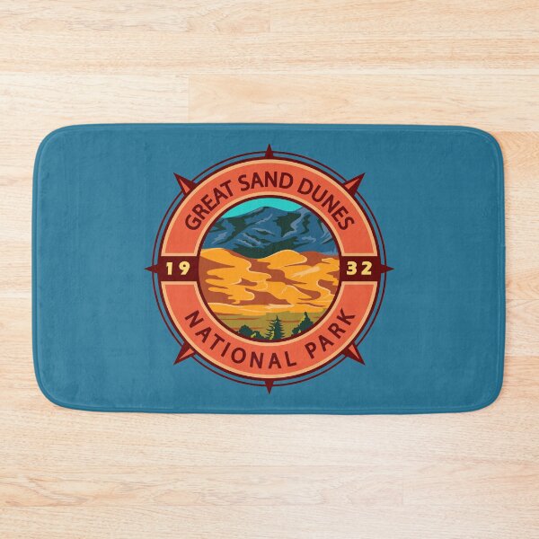Item preview, Great Sand Dunes National Park Retro Compass Emblem designed and sold by KrisSidDesigns.