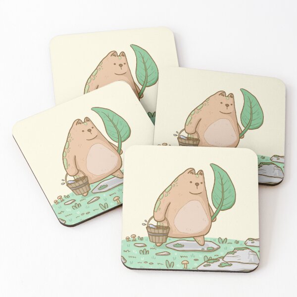 Item preview, cute creature holding a leaf designed and sold by Eulalie8.