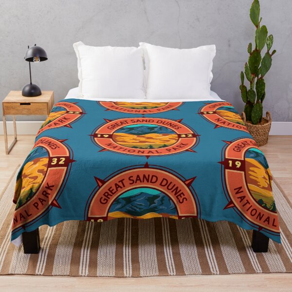 Item preview, Great Sand Dunes National Park Retro Compass Emblem designed and sold by KrisSidDesigns.