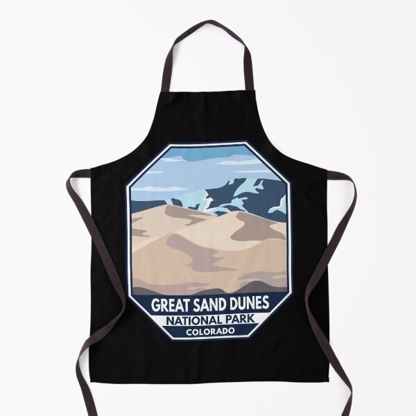 Item preview, Great Sand Dunes National Park Minimal Retro Emblem designed and sold by KrisSidDesigns.