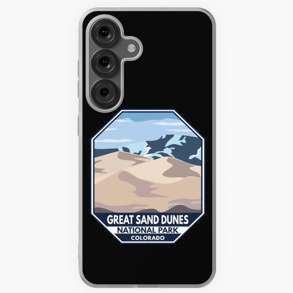 Item preview, Great Sand Dunes National Park Minimal Retro Emblem designed and sold by KrisSidDesigns.