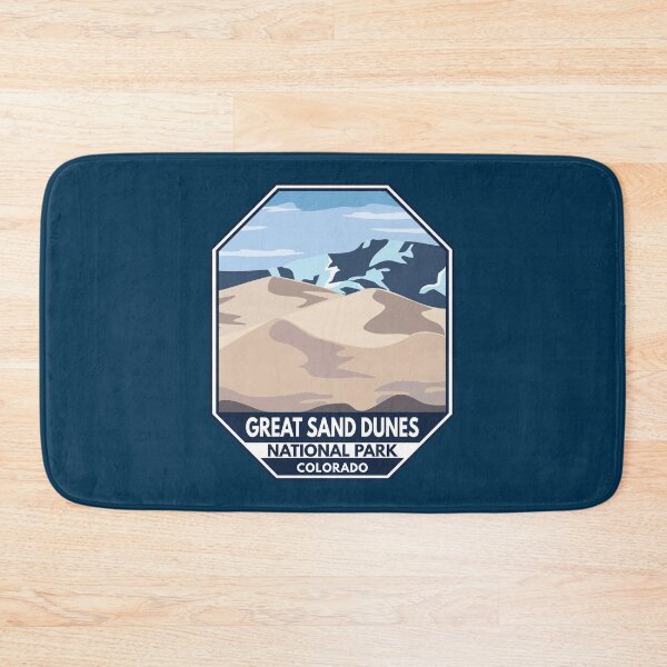 Item preview, Great Sand Dunes National Park Minimal Retro Emblem designed and sold by KrisSidDesigns.