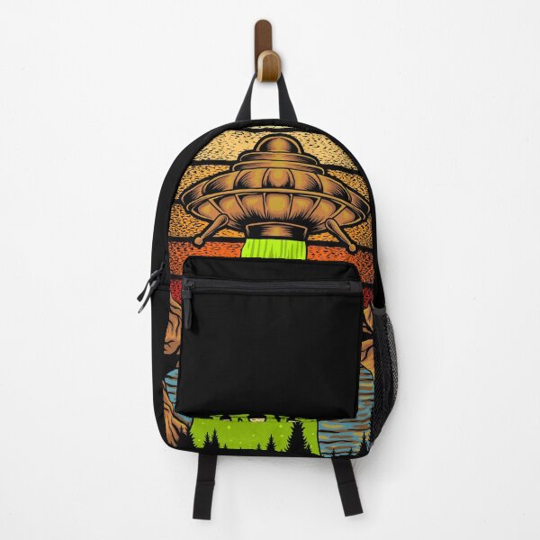 Item preview, UFO - I WANT TO LEAVE - Flying Saucer - Alien Abduction (woodcut style) designed and sold by RetroTeeStudio.