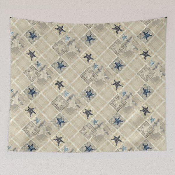 Aperçu de l'œuvre Patchwork beige gris créée et vendue par fuzzyfox.