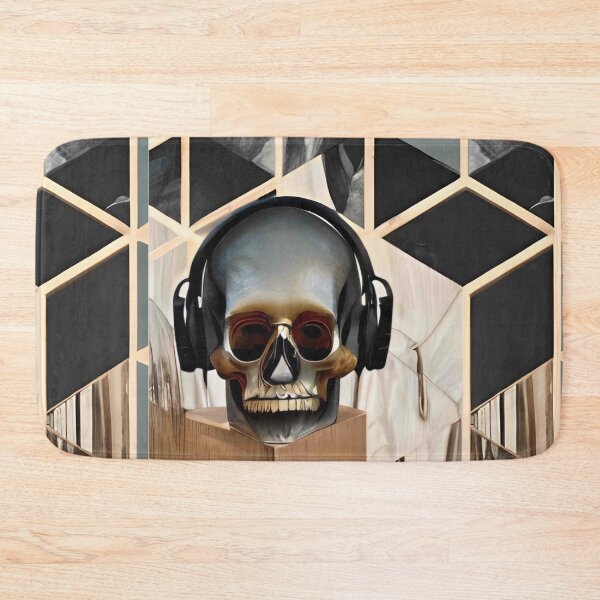Item preview, Skull with headphones designed and sold by Gus Wolvius.