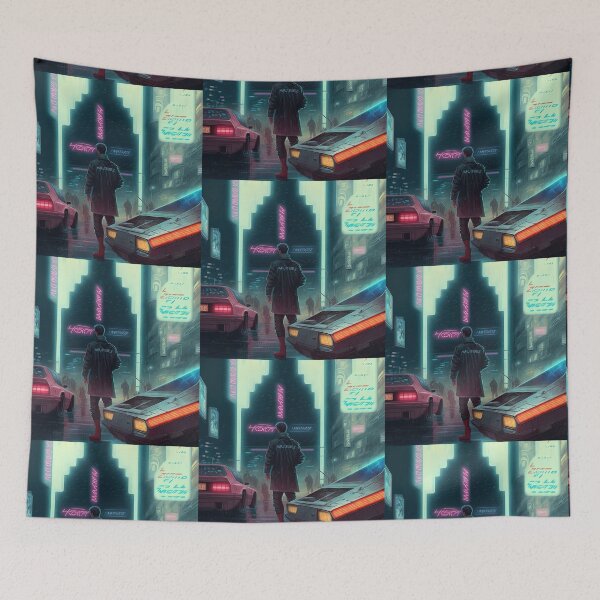Item preview, Shopping in a Cyberpunk City by Night designed and sold by WartonnoArt.