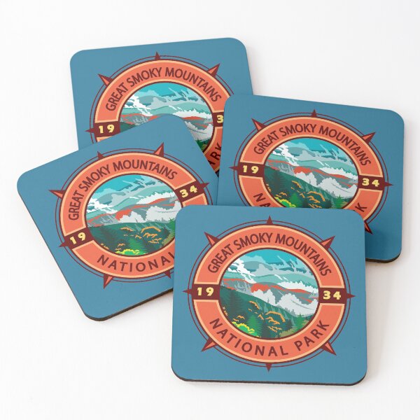 Item preview, Great Smoky Mountains National Park Retro Compass Emblem designed and sold by KrisSidDesigns.