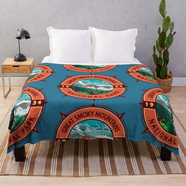 Item preview, Great Smoky Mountains National Park Retro Compass Emblem designed and sold by KrisSidDesigns.