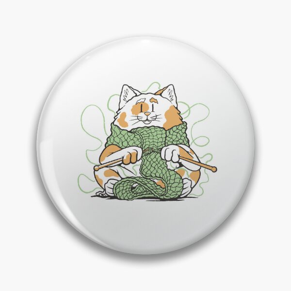 Item preview, knitting cat designed and sold by DerSenat.