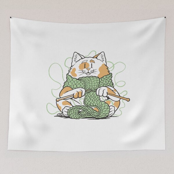 Item preview, knitting cat designed and sold by DerSenat.