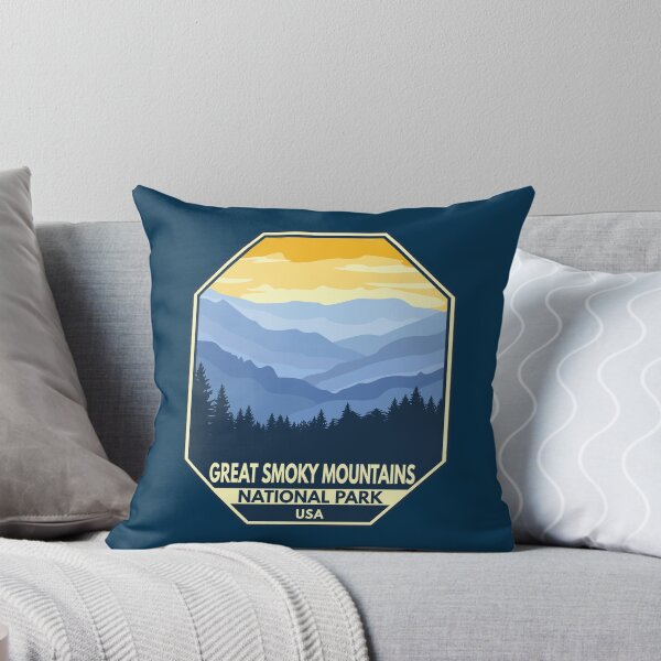 Item preview, Great Smoky Mountains National Park Minimal Retro Emblem designed and sold by KrisSidDesigns.