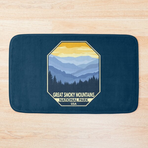 Item preview, Great Smoky Mountains National Park Minimal Retro Emblem designed and sold by KrisSidDesigns.