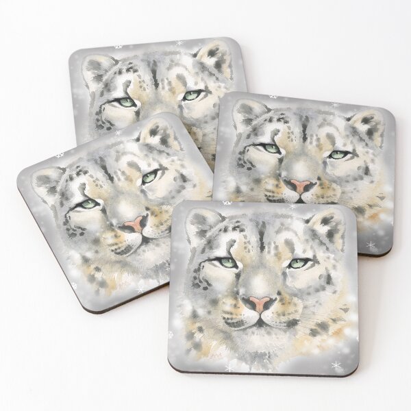 Item preview, Snow Leopard Christmas Design designed and sold by Jackie  Harland.
