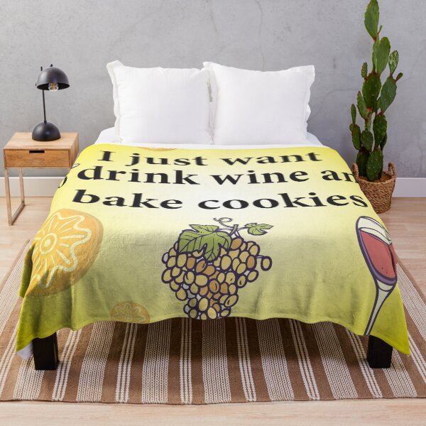 Aperçu de l'œuvre je veux juste boire du vin et faire des biscuits de Noël créée et vendue par PRECALB OUTFIT.