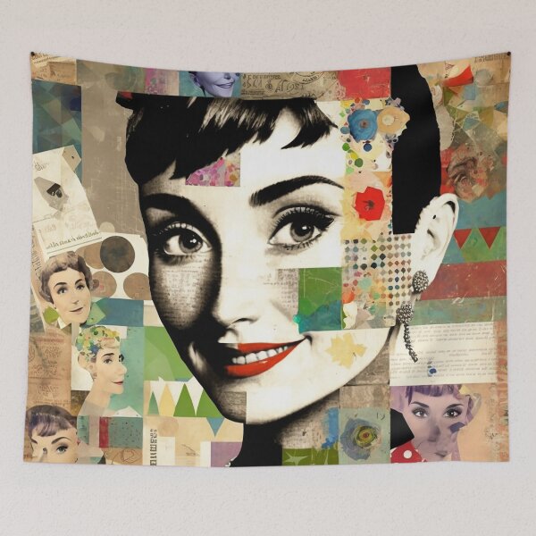 Item preview, Audrey Hepburn Collage designed and sold by Aspectvs.