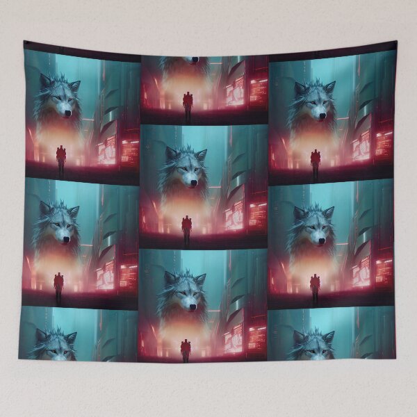 Item preview, The guardian of a Cyberpunk City by Night designed and sold by WartonnoArt.