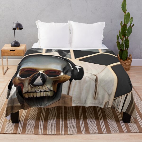 Item preview, Skull with headphones designed and sold by Gus Wolvius.