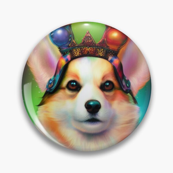 Item preview, The Cosmic Corgi Queen designed and sold by ZenEverAI.