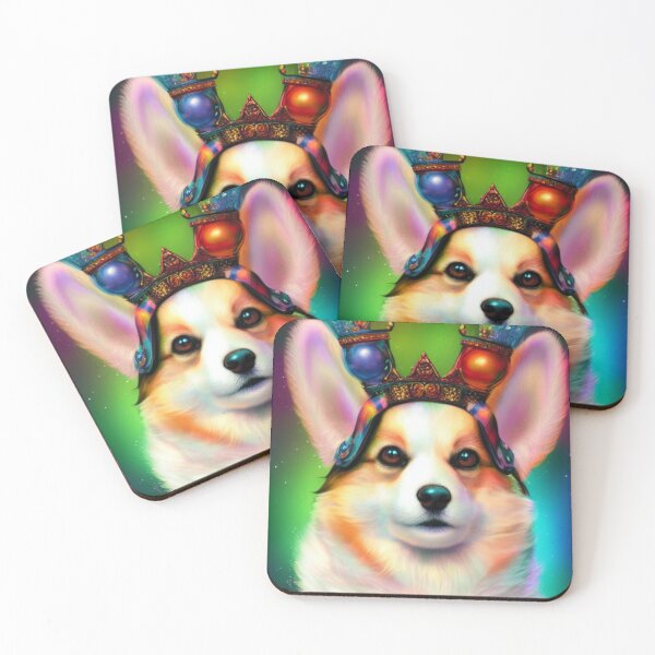 Item preview, The Cosmic Corgi Queen designed and sold by ZenEverAI.