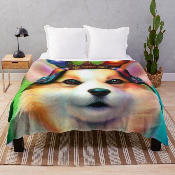 Item preview, The Cosmic Corgi Queen designed and sold by ZenEverAI.