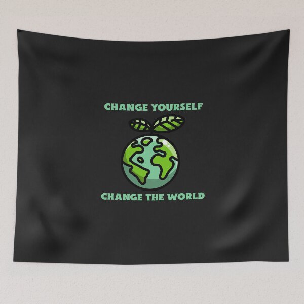 Item preview, Change Yourself Change The World designed and sold by Salimah Haji.