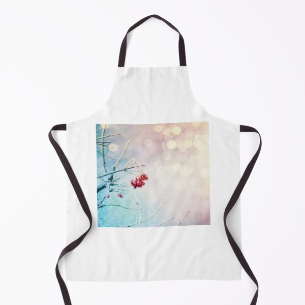 Item preview, Red mountain ash branches with berries in winter.Winter background with sky, tree, bokeh and snow. Redberry on a frost designed and sold by annamiss.