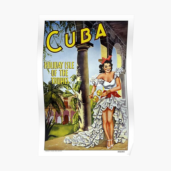 Affiche de voyage Vintage Cuba Poster