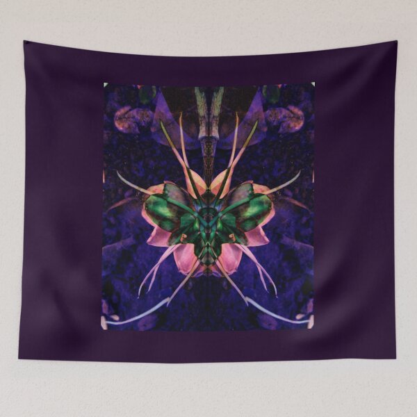 Item preview, Butterfly psychedelic dark flower designed and sold by Tereza Skatera.