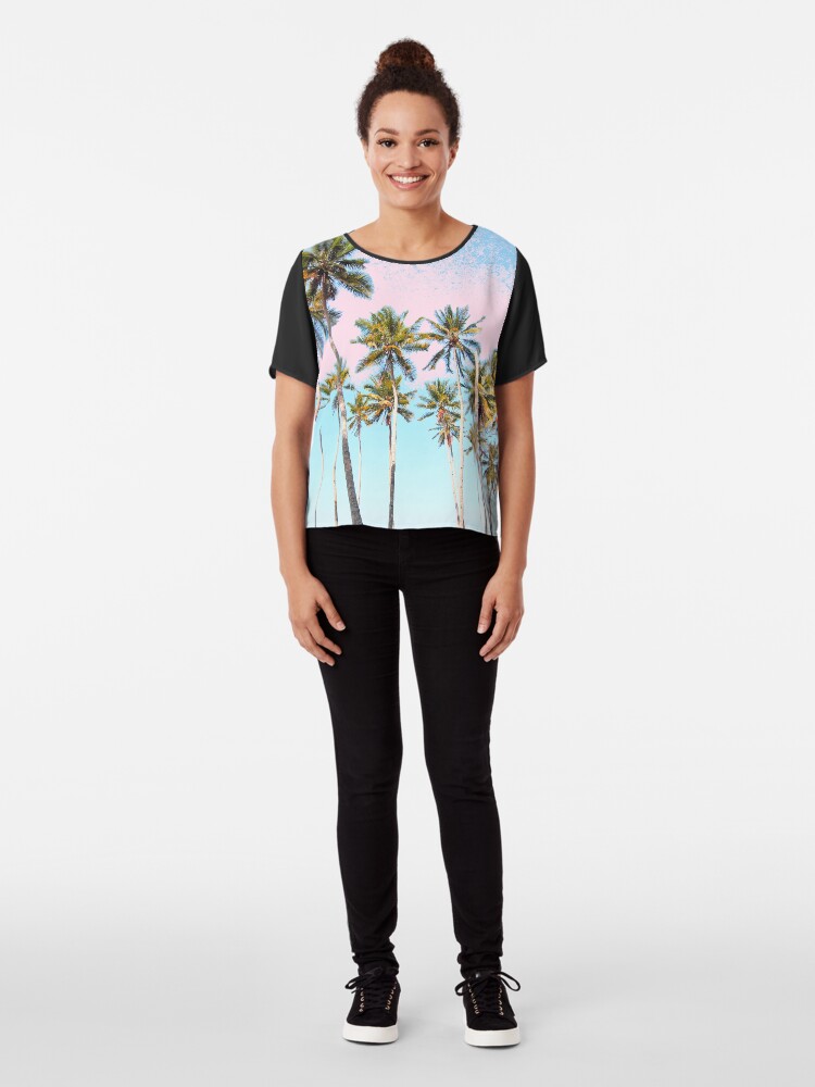 Vista alternativa de Blusa Coconut Palms #redbubble #decor #buyart