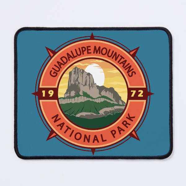 Item preview, Guadalupe Mountains National Park Retro Compass Emblem designed and sold by KrisSidDesigns.