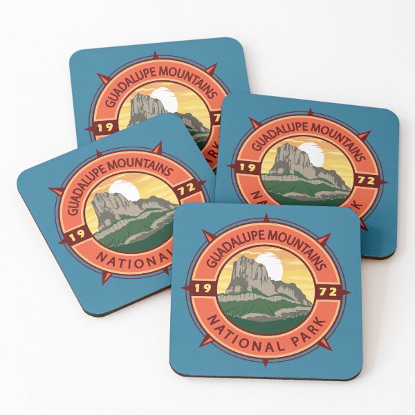 Item preview, Guadalupe Mountains National Park Retro Compass Emblem designed and sold by KrisSidDesigns.