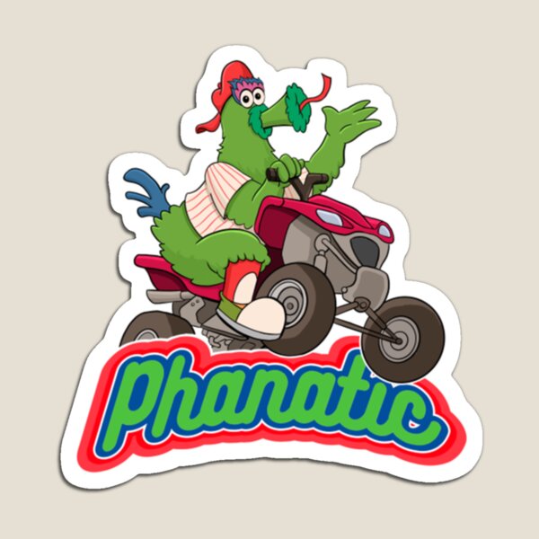 Philadelphia Phillies Phillie Phanatic Cartoon Type Mascot Die-Cut MAGNET