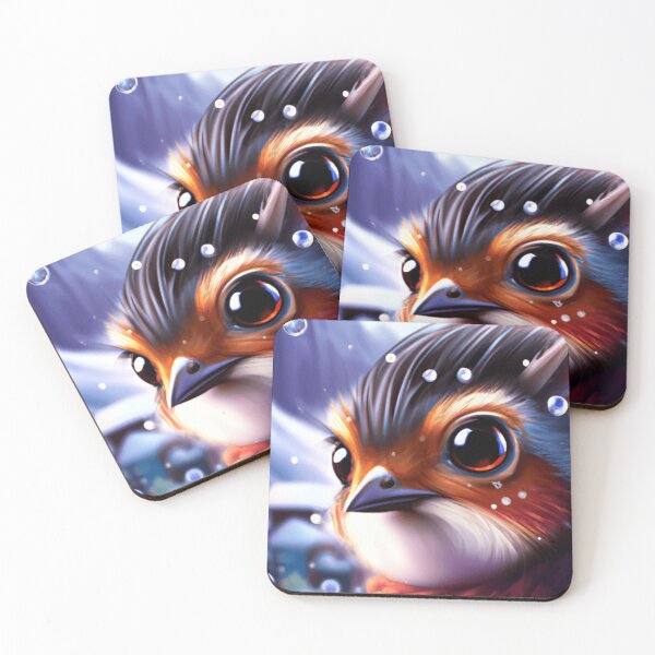 Item preview, Cutedom - Winter Robin In The Snow designed and sold by RaynbowCute.