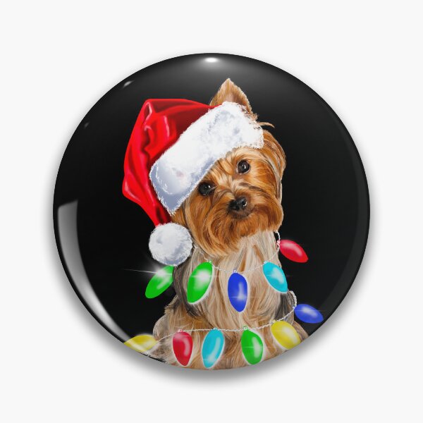 Item preview, Santa Paws Cute Christmas Yorkshire Terrier Dog  designed and sold by PG Illustration.