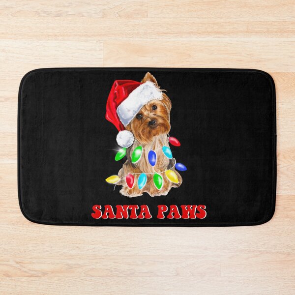 Item preview, Santa Paws Cute Christmas Yorkshire Terrier Dog  designed and sold by PG Illustration.