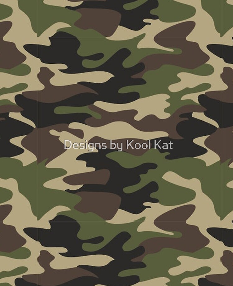 Camouflage (Camo) Print Traditional Army Military | iPad Case & Skin