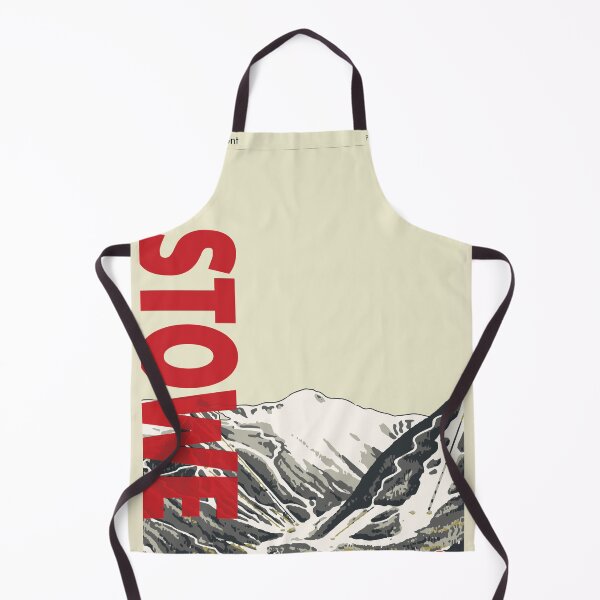 Item preview, Stowe Vermont Vintage Modern Ski Travel Poster designed and sold by ROEDERcraft.
