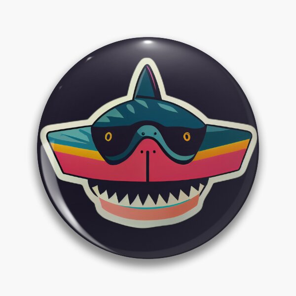 Item preview, Smiling shark with sharp teeth designed and sold by MorningPanda.
