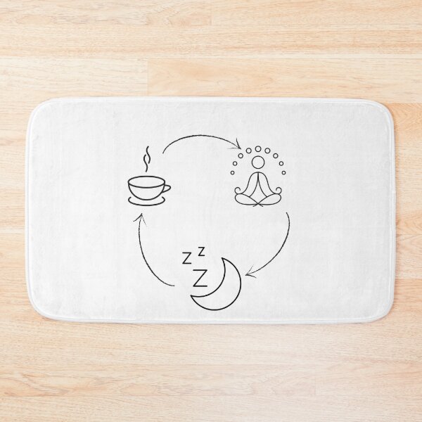 Item preview, Coffe Yoga Sleep Repeat Design designed and sold by Olivvier.