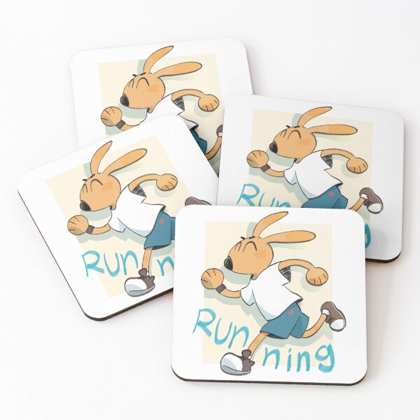 Item preview, running rabbit designed and sold by HUMBOsketch.